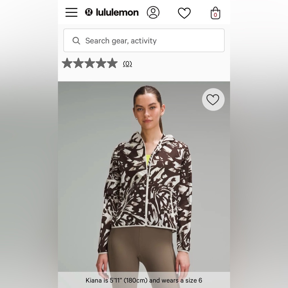 lululemon athletica Packable Running Jacket DESIGNED FOR RUNNING